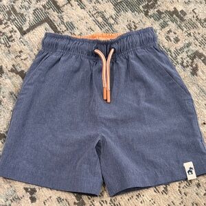 Caribbean Joe Kids Blue Shorts with Orange Waistband